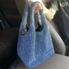 Totes Luxury Rhinestone Clutch Bag Party Women Handbag Shinny Shoulder Crossbody Designer Dinner Bucket