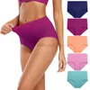 Women's Panties Molasus 5pcs Womens Breathable Cotton Panties Seamless Plus Size S-5XL Panty Solid Color Full Coverage Ladies Briefs Set Female 240319