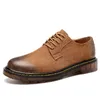 HBP Icke-varumärke Hot Sale Solid Color Low Top Men Boots Fall Casual Outdoor Shoes Winter Classic Leather Dress