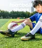 HBP Niet-merknieuwe kinderen meisjes bedrukte voetbalschoenen met lange nagels studenten training sneakers kinderen jongens gebroken nagel sok voetbalschoenen