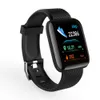 Bracciale intelligente 116plus Bracciale per esercizi D13 Bracciale con schermo a colori Misuratore di esercizi Passo Promemoria Bluetooth Frequenza cardiaca e pressione sanguigna