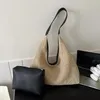 쇼핑 가방 여성용 짚 짠 숄더 가방 및 지갑 1 세트 숙녀 중공 핸드백 해변 큰 용량 토트 볼사 디자이너