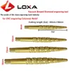 LOXA алмазные гравировальные инструменты с вакуумной пайкой, гравировальная насадка с ЧПУ для резьбы по дереву, 3D колонный рельефный инструмент, каменные инструменты4938735