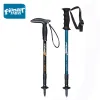 Pinnar Pioneer Folding Trekking Poles Ultralight Nordic Walking Stick vandring Teleskopsjusterbar klättring som kör camping