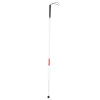 Pinnar Walking Cane Portable Antishock Guide Walking Stick Blind Cane Reflective Red and White For Outdoor for Blind Vision Desisted