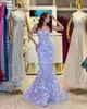 Party Dresses Sapmae Tube Top Purple Elegant Butterfly Mermaid Gauze Court Train Prom Evenning Formal Dress Beautiful For Women In Summer