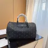 luxe plunjezak designer bagage m reistassen dames heren vintage print grote lederen weekendtas bruin zwarte handtassen 240319