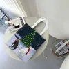 Einkaufstaschen Custom Whippet Sihthound Dog Canvas Damen Recycling Lebensmittelgeschäft Windhund Weihnachtsbaum Tote Shopper