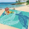 Mat 200 x 210 cm Camping Beach Piasek Piasek Bezpłatna Mata Travel Outdoor Picnic Duże mata Wodoodporna koc Składany wiatroodporna mata turystyczna