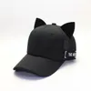 Śliczna czapka baseballowa dla kota kobiety czapki mody swobodne solidne czapki mężczyźni codzienne Trend