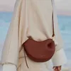 حقيبة القطب Tonca Pea Bag Leather ، مكانة أنثى واحدة كتف Crossbody Cowhide Pole Pole Bags 240315 230220