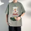 Camiseta de manga corta de algodón puro de verano para niños ropa de Anime del rey pirata marca de moda versátil estudiante medio