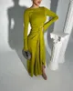 Party Dresses Prom Exquisite Jewel A-Line Fold Vertically kramar Trumpet Sleeve Satin Formell Endast Evening Doughs