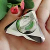 Triangular Stainless Steel Metal EDC Fidget Hand Spinner Finger Stress Tri-Spinner Autism ADHD Anxiety Stress Gift 240312