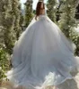 Abito da sposa principessa 2024 Maniche ad aletta Sweetheart Applicazioni di pizzo Abito da sposa formale da donna Abiti da sposa su misura