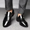 Сапоги Mazefeng Classic Business Men's Trode Fashion Elegant Formal Wedding Shoes Men Slip на Office Oxford Shoes for Men Black