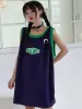 Tops Nicemix Sling débardeur Hip Hop sans manches t-shirt femmes été en dehors de Hong Kong Style surdimensionné basket-ball uniforme Bungee hauts