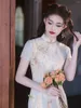 Ubranie etniczne Młodzież ulepszona Cheongsam Codzienna chińska retro szczupła dziewczyna sukienka wiosna i letni styl narodowy