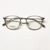 新しい光学フレーム韓国高級デザイナーサングラス眼鏡フレームチタン寺院ヘッドTR90男性用のフルリム長方形の形状アイウェアアクセサリー