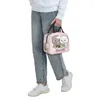 Storage Bags Cartoon Mochi Cat Peach And Goma Box Women Resuable Leakproof Cooler Thermal Food Insulated Lunch Bag Kids School Children