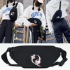 Sacs de taille femmes Sport Runing fleur rose W imprimé Fanny Pack bandoulière portefeuille ceinture voyage téléphone sac hommes pochette argent Bum