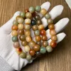 Strand Bodhi racine Dunhuang perles de bouddha couleur charbon égyptien priant pour la paix et la santé Bracelet pour hommes et femmes