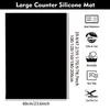 1mm Large Silicone Mat Vinyl Table Mat Heat Insulation Anti-Slip Washable Kitchen Dining Dish Placemat Countertop Protector Pad 240315