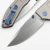 CK 748 Couteau pliant de poche de haute qualité D2 Stone Wash Drop Point Blade CNC Aviation Poignée en aluminium Survie en plein air EDC Couteaux avec boîte de vente au détail