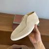 Primavera casual mocassins luxo genuíno couro tornozelo botas para mulheres retro designer aberto caminhada camurça sneaker mulheres apartamentos de alta qualidade lp deslizamento em sapatos homens