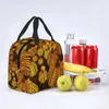 Storage Bags Abstract Art Yayoi Kusama Pumpkin Insulated Lunch Tote Bag For Women Aesthetic Resuable Cooler Thermal Bento Box School