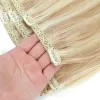 Extensões sovo real grampo de cabelo humano em extensões de cabelo remy em linha reta cabelo natural 3 pçs clip ins adicionar volume para mulher