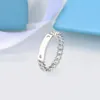 tiffancy ring Design Sense Chain Loop Wrap Ring: Crafted from 18K Stainless Steel, Ideal Choice for Personalized Design Style, Perfect for Couples' Holiday Gifts.