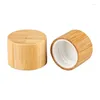 Storage Bottles 10pcs/lot 20/410 24/410 18/410 Wooden Screw Cap Bamboo Top Lid And Wood Products Cosmetic Packaging Bottle