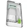 Flatware Sets Stainless Steel Rectangular Sausage Baking Plate Holder Steam Pan Serving Tray Metal Kitchen Containers