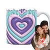 Muggar 3D Tea Cup Love 400 ml Valentine's Day dryck Dricker Mugg Dekorativ vattengåva till mamma flickvän
