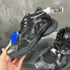 Tasarımcı Sneakers Runner Kadın Ayakkabı Graffiti Deri Lüks Marka Kadınlar Büyük Boyut Kumaş Spor ayakkabılar Düşük Üst Sneaker Trainers Siyah Beyaz Boyut 35-46 Ücretsiz Kargo