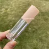 Bottles 10/30/50/100pcs 4ml makeup tool cute nude heart shape empty lip gloss tubes clear round custom lip gloss container with wand