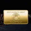 Square Trump 2024 Coin 기념 공예 투어는 미국을 다시 저장하는 금속 배지 50*28*3mm