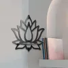 Dekorativa plattor lotus hörnhylla för bokrumsdekor gåva kvinnor levande
