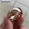 Классическое вольфрамовое обручальное кольцо цвета розового золота для женщин и мужчин, карбидное обручальное кольцо с куполом, полированная отделка, ширина 8 мм 6 мм 240315