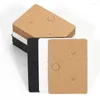 Jewelry Pouches 50pcs Round Cardboard Earring Display Cards Blank Kraft Paper Hanging Tags For Ear Studs Selling Packaging