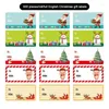 Party Decoration Merry Christmas Stickers Self Adhesive Gift Tag 500 Pieces 5 Designs Peel And Stick Decorative Labels