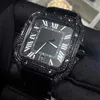 Hip Hop Bussdown Vvs Moissanite diamant marque en acier inoxydable hommes automatique mécanique marque de luxe montres
