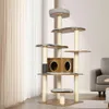 KAMABOKO Tall Tree Cat Condo Furniture with Sisal Scratching Posts
