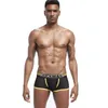 Underbyxor 3 stiga herrar underkläder boxare sexig mesh nylon män boxare man andas av underbyxor män trosor mjuka boxershorts boxare pack 24319