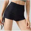 AL Yoga 2024 Pantaloncini da esterno Piccante Ragazza Calda con Coulisse Pesca Anca Sollevamento Pantaloncini Fitness Pantaloni Caldi Vita Alta Stretto Rafforzamento Addominale Yoga E Esercizi di Salto