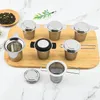 Rostfritt stål te infuser te lämnar krydda kryddor kul sil av tekanna fin mesh kaffe filter tea kök kök tillbehör te silar lt728
