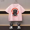 T-shirts Summer Boys Cotton T-shirt Cartoon Trendy Printed Girls Tees Short Sleeve Children Tops High Quality Casual Kids Clothes 2-12YC24319