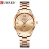 CURREN Gouden Horloge Vrouwen Horloges Dames 9007 Staal vrouwen Armband Horloges Vrouwelijke Klok Relogio Feminino Montre Femme CX20072226K