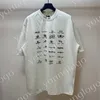 Мужская уличная футболка с коротким рукавом Tess Designer Vintage Washed T Shirts Clothing Luxury Crew Neck Shirt